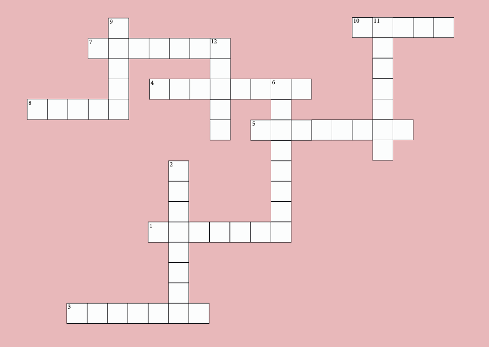 LENTA crossword card